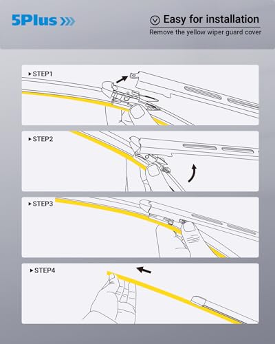 Image of 26 inch+22 inch+11 inch Windshield Wipers Replacement for Ford Explorer 2023 2022 2021 2020 2019 2018 2017-2011 Premium All Weather Front & Rear Wiper Blades-OEM Original Factory Quality(Set of 3)