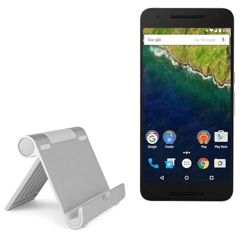 BoxWave Stand and Mount Compatible with Google Nexus 6P - VersaView Aluminum Stand, Portable, Multi Angle Viewing Sturdy