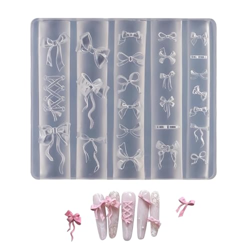 Zosutetoxo Nails Mold, Ensemble de Design d'Ongles avec Tampon et Moule en Silicone 3D