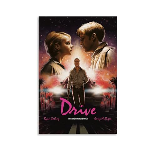 MADOMMED Drive Movie Art, poster decorativo da parete, per soggiorno, camera da letto, decorazione moderna per camera da letto, 20 x 30 cm