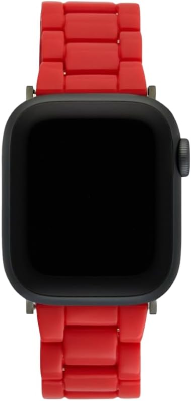 MACHETE Compatible with Apple Watch Band 38mm 40mm 41mm 42mm 44mm 45mm 49mm, Ruby Fashion Acetate Resin iWatch Band for SE Series 9/8/7/6/5/4/3/2/1 Ultra 2 1 Women Men