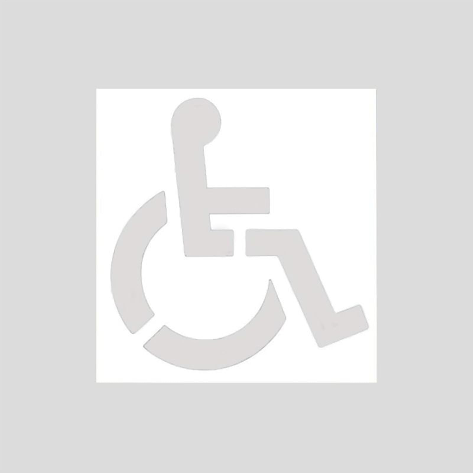 Stencil Per Parcheggio Disabili, Modello Per Pittura Handicap, Segnaletica Resistente Alle Intemperie E Alta Visibilità Per Disabili