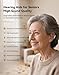 Hearing Aids, Hearing Aids for Seniors, Hearing Aids Rechargeable with Automatic Noise Cancelling and 5 Levels of Volume Adjustment, Hearing Amplifiers with Clear Sound Quality for Hearing Loss(Black)