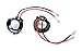 iJDMTOY (2) H7 LED Headlight Bulbs Adapters Holders Retainers Compatible With Volkswagen: 2015-2020 MK7 Golf or GTI (Low Beam)