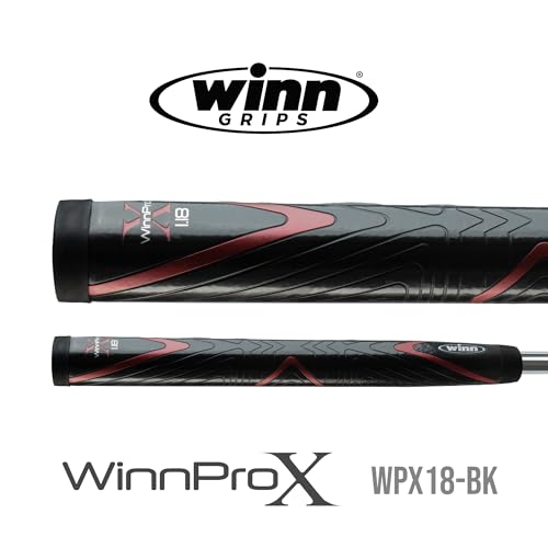Winn Pro X 1.18 Midsize Putter Grip - Black & Red