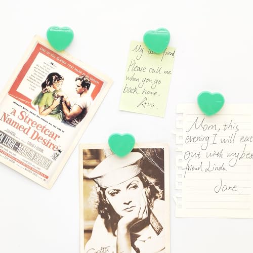 PYJLBX Strong Fridge Magnets, 30Pcs Green Heart Whiteboard Magnets - Image 4