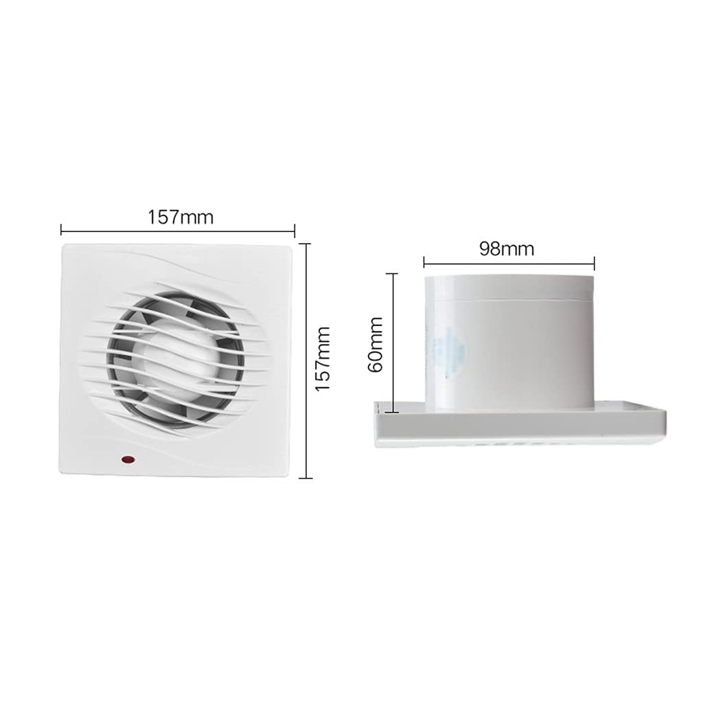 Aspiratore da Bagno, Aspiratore da Cucina Impermeabile, Muto a Finestra da 4/6" con Valvola di Ritegno per Bagno/Cucina/Soggiorno (Dimensioni : 6 Inches) (4 Inches)