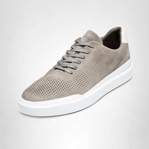 Cole Haan Cole Haan Men's Grandpro Rally Laser Cut Sneaker, Ironstone/Optic White, 10-M US