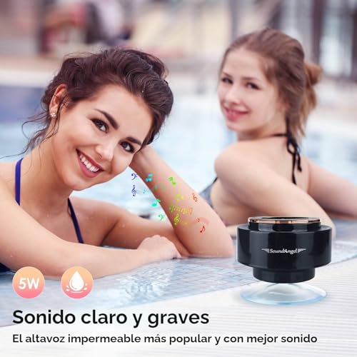 Miniatura 4 de Xleader Versión Actualizada Altavoz De Ducha Bluetooth Certificación Hermética Ipx7 Regalo Festivo Para Niñas Niños Hombres Mujeres Niños Mini Altavoz Portátil 5w Con Ventosas Para Bathro