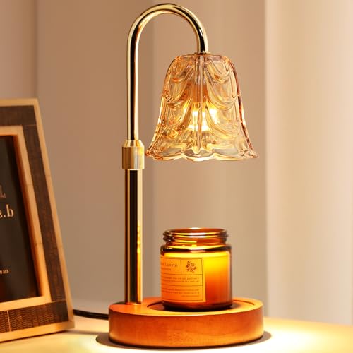Candle Warmer Lamp with Timer & Dimmer, Electric Candle Melter Li...