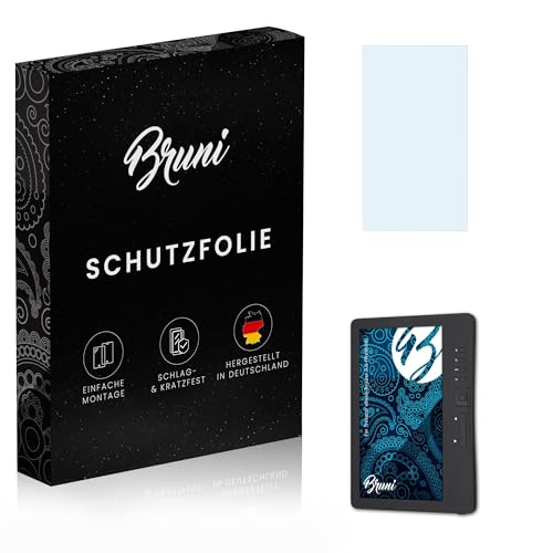 Bruni Screen Protector compatible with Trekstor eBook-Reader 3.0 (Weltbild) Protector Film, crystal clear Protective Film (2X)