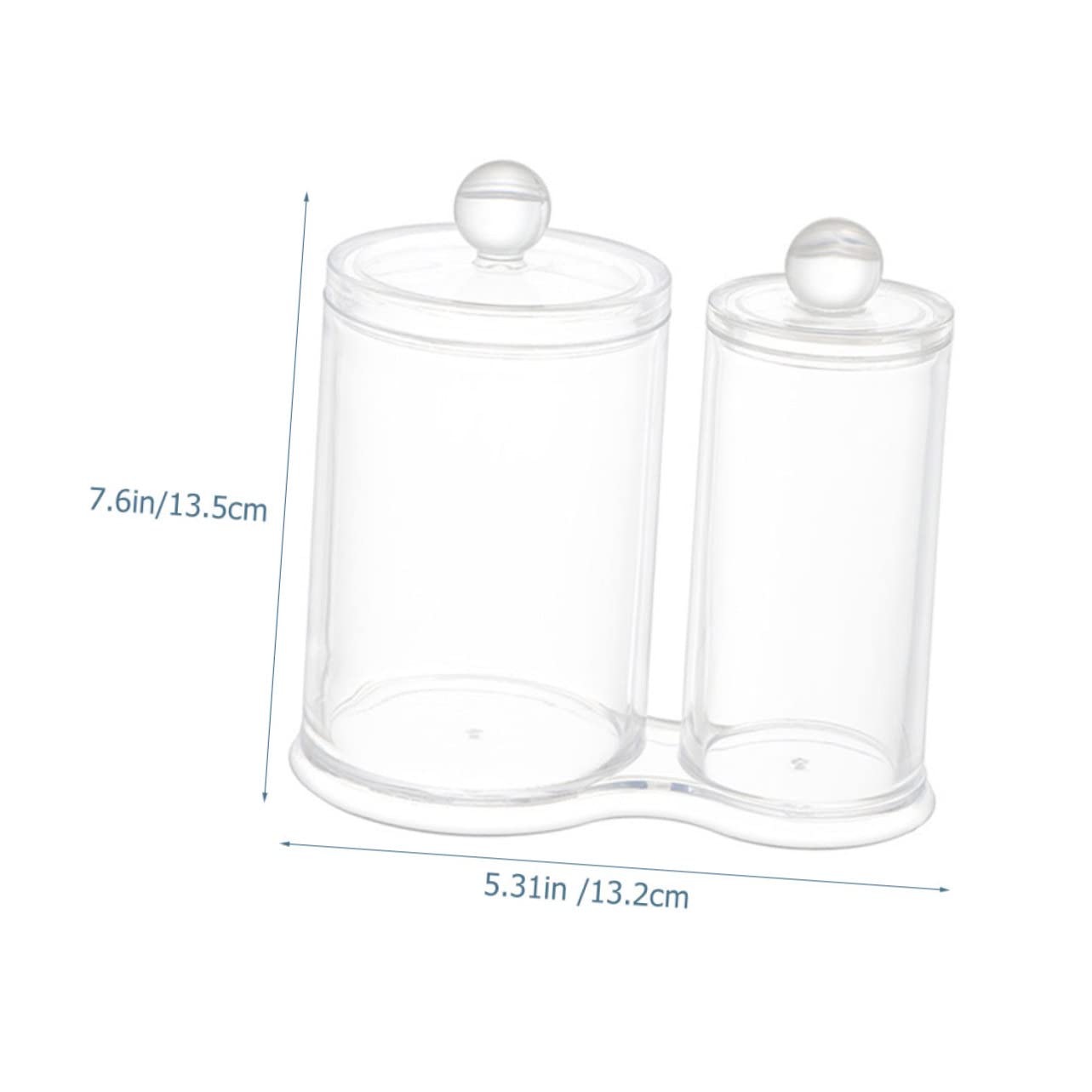 ARTSEWPLY Cotton Swab Dispenser Stylish Makeup Cotton Pad Organizer with Protective Lid for Control Compact Storage Box for Vanity and Bathroom Decor