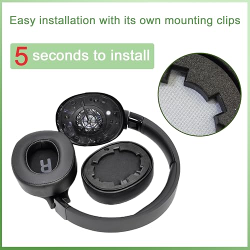 hopopower Replacement Ear Pads for JBL Tune 700(700BT)/ 710(710BT)/ 720(720BT)/ 750(750BT,750BTNC)/ 760(760NC)/ 770(770NC) Wireless Over-Ear Headphones, JBL Earpad Ear Cushions Ear Cups Cover (White) by hopopower - Used condition - Image 5