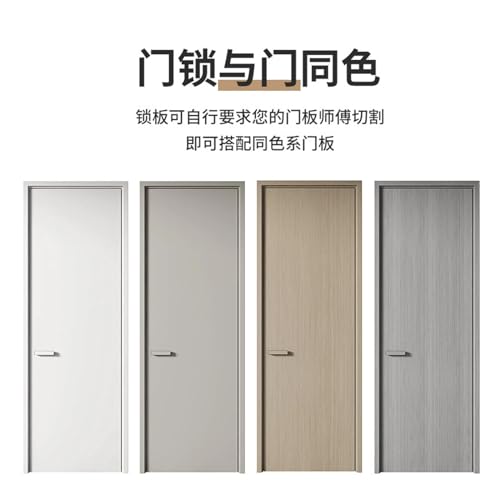Poignée de porte magnétique invisible pour chambre au design minimaliste noir