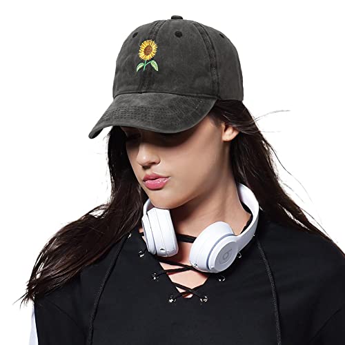Image of XYIYI Vintage Washed Distressed Baseball Cap Adjustable Cotton Dad Hat for Women Men