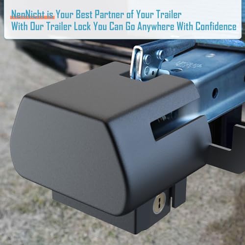 Nennicht Trailer Hitch Lock，Heavy-Duty Anti-Theft Trailer Coupler Lock thumb #5