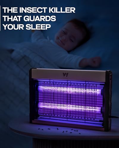 Image of Weird Wolf Electric Insect Killer Machine for Home | 20W UV Bug Zapper with UV Tubes | Fly & Insect Catcher for Home, Hotels, Restaurants & Offices | 15 Inch Metal Body | 1-Year Warranty