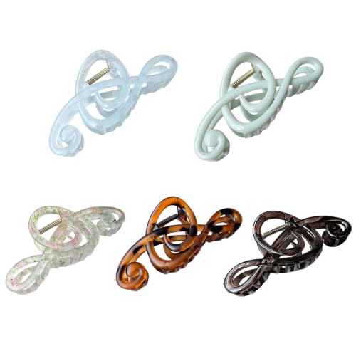Barrettes pour chignon et pinces à cheveux tendance note de musique pour femme et homme