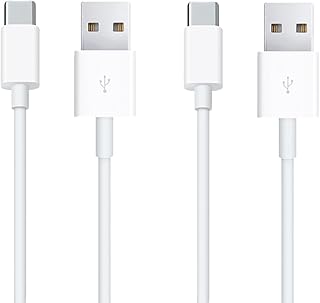 Fast Charger For Samsung Galaxy S8 S9 S10+ Plus Type C USB-C Data Charging Cable,Data Transfer Compatible Power Banks Chargers More Devices (Pack of 2)