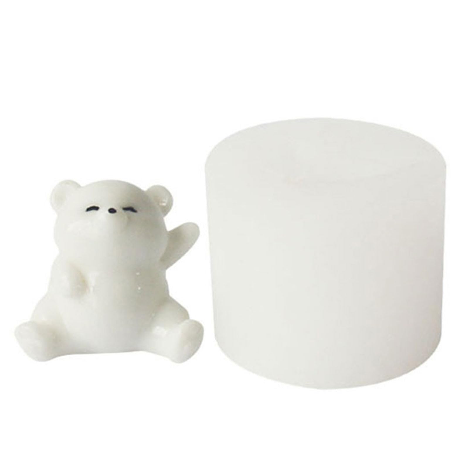 Prácticos moldes de silicona para hornear osos para fiestas, moldes de oso de silicona para pastel de chocolate y caramelo