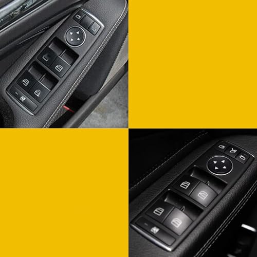 Autocollants de réparation boutons lève-vitre Mercedes C180 opaque mat - 3
