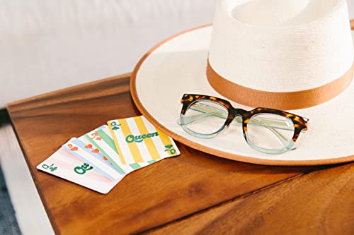 Peepers By Peeperspecs Women's Showbiz Soft Square Blue Light Blocking Reading Glasses, Tortoise/Green, 50 + 1.5 #TOP3