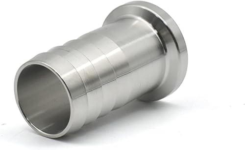 Adaptador de púas de manguera de abrazadera triple SS316L de 34 "con brida 0.992 in manguera sanitaria accesorio de tubería