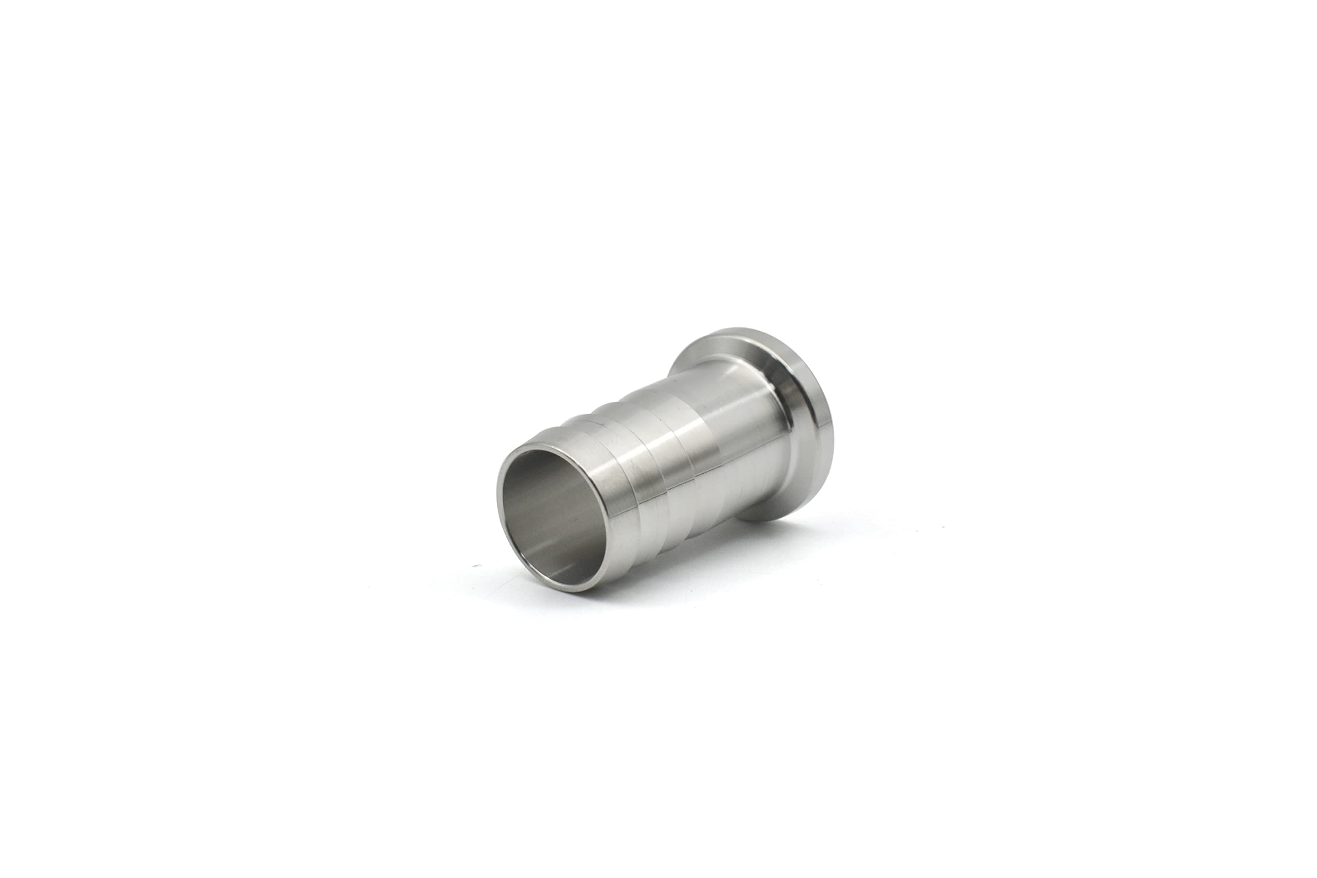 Adaptador de púas SS304 de la manguera de la tri abrazadera de 3/4 "con la manguera sanitaria de la brida 25.2m m