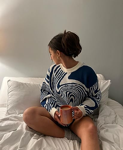 Aelfric Eden Whirlpool Knit Sweater Oversized Long Sleeve Crewneck Streetwear Pullover Sweaters2