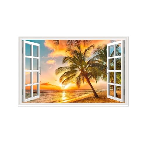 Photo sur Toile Coucher de Soleil Impression 80x120cm Cadre Interne