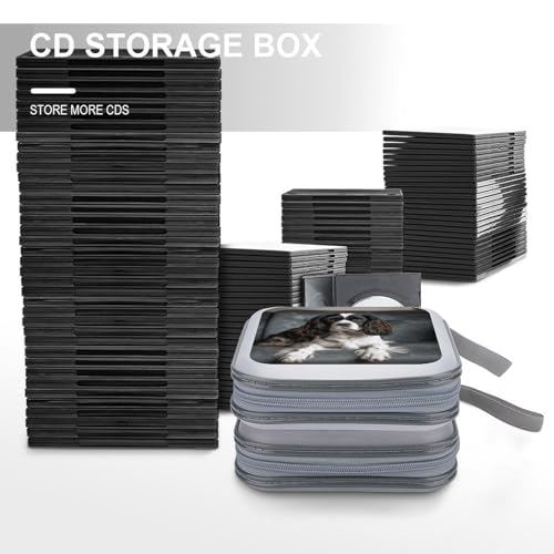 Étui CD/DVD 40 compartiments zippé en plastique format One Size design moderne