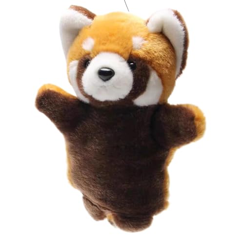 Puppet de mapache realista, títere de mano de mapache realista - Juguete de lucha libre de gatitos | Juguete de lucha libre interactivo con relleno duro para el aburrimiento de peluche animal para