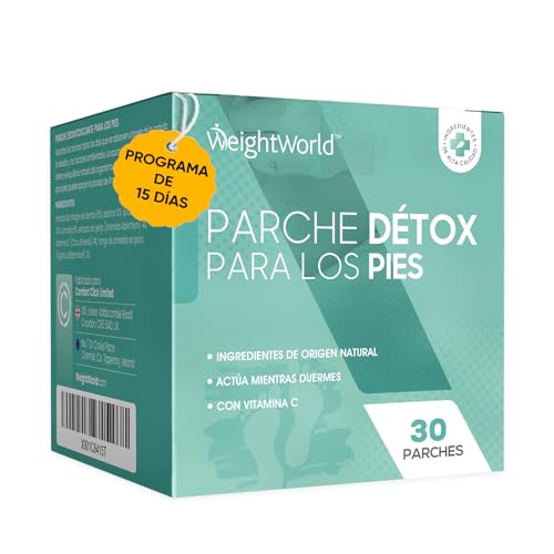 Parches Detox para Pies Programa 15 Días con Vinagre de Bambú