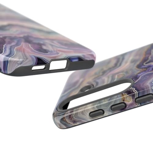 Coque rigide Samsung S25 Plus géode violette contre rayures et chocs