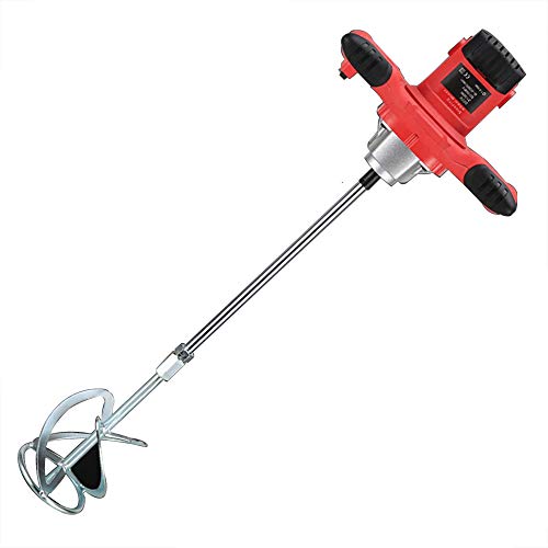 2100W Power Betonmischer Tragbarer elektrischer Mörtelmischer Bohrmischer Rührwerkzeug Einstellbarer 6-Gang-Handmixer, geeignet zum Mischen