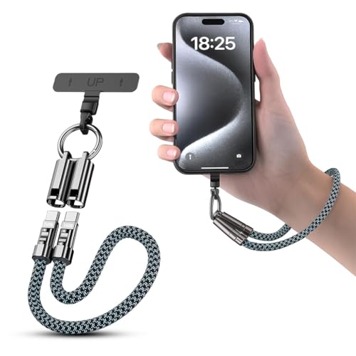 Image of ZORBES Mobile Lanyard 30cm Hand Strap with Integrated 240W USB C Data Cable