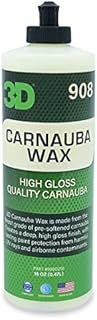 3D Carnauba Wax - High Gloss, Deep Shine Brazilian Carnauba Liquid Wax - Long Lasting UV Paint Protection - Easy Application on Cars, RVs, Boats, Motorcycles - Non-Staining Detailing Products 16oz.