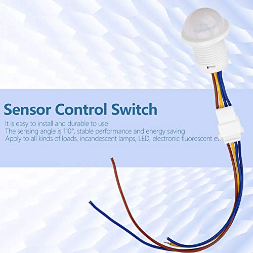 Interruptor de Controle do Sensor de Movimento Infravermelho Automático MR HW06A MR HW08F LED Interr