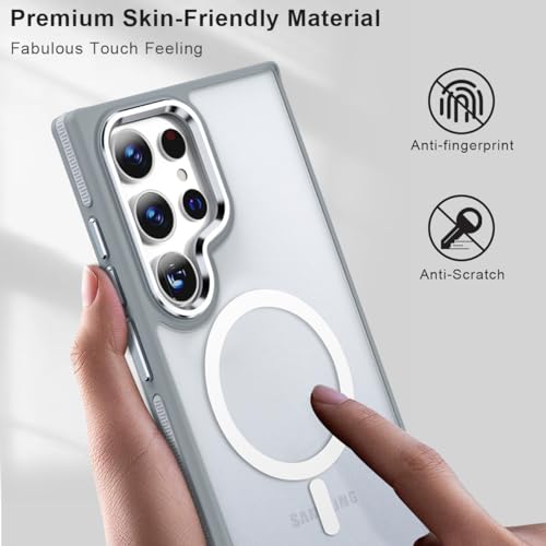 Image of MALEWOLF Magnetic Case for Samsung Galaxy S22 Ultra, Slim Matte Cover