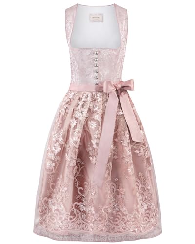 Stockerpoint Damen Sidonia Midi Dirndl, Rose, 42