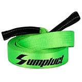 Tow Strap Heavy Duty 2' x 20 Ft,24,068 lbs Break Strength Reinforced Tree Saver Straps,Use for Emergency Towing Rope,Vehicles,Boats,Jet Ski,4x4 Off Road Tow Truck Camper Accessories Travel Essentials