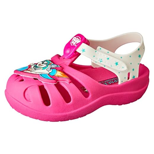 Patrulha Canina Space Sandalia Baby, Bebê Meninas, Rosa/Azul, 20-21