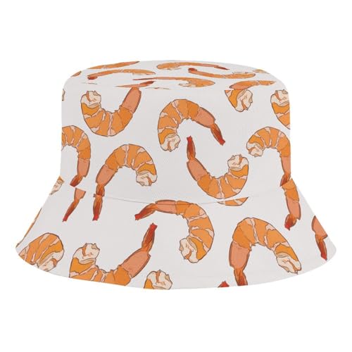 Many ShrimpChildren's Bucket Hat for Boys and Girls, Breathable Summer Beach Hat52cm