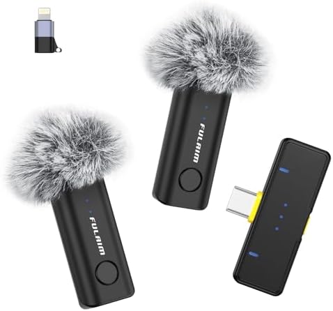 FULAIM Microfono Inalambrico para iPhone/teléfonos/Android,Micróf...