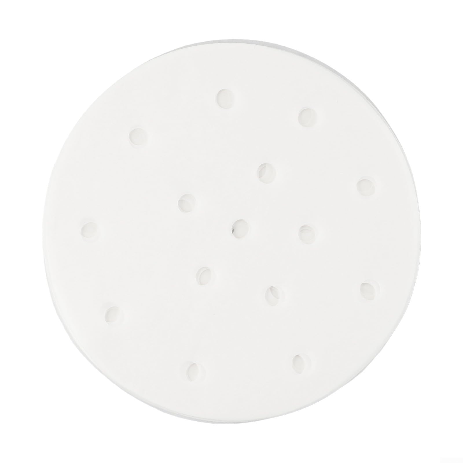 100 forros de papel redondos desechables perforados para freidora de aire y cestas de vapor, material sin pulpa para una mejor cocción y fácil limpieza (7 pulgadas)