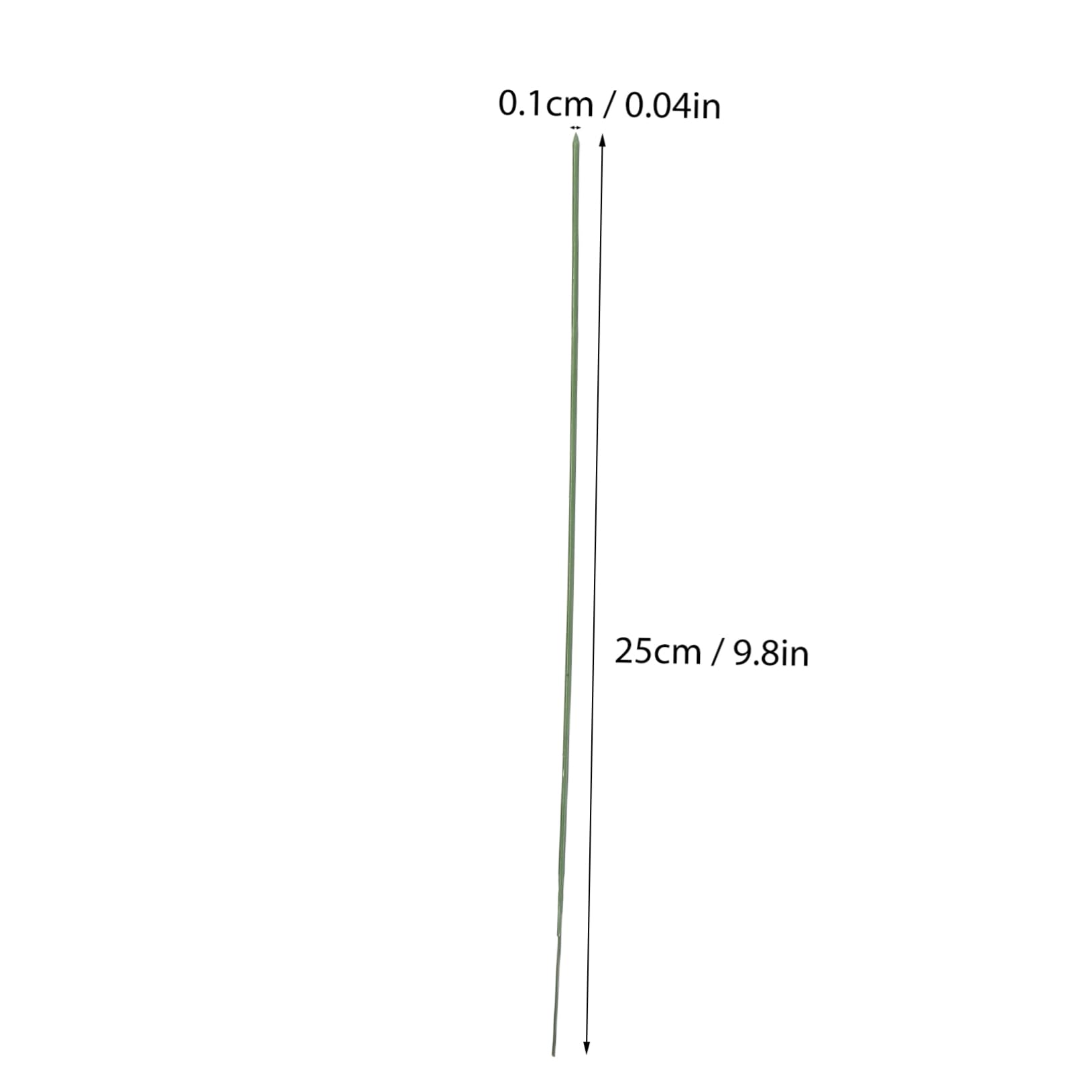 CIMAXIC Floral Stems Wire 25cm Long Artificial Stems for DIY Flower Arrangements 100pcs Pack