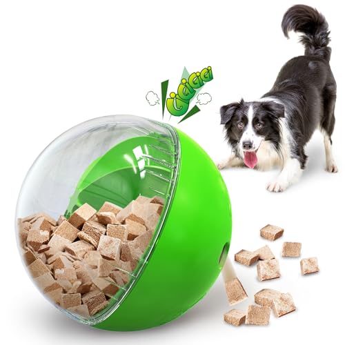 WELIKEIT Interactive Dog Treat Toy, Mental Stimulation and Enrichment, Green
