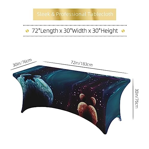 Nappe rectangulaire extensible infroissable pour protéger vos tables 1,8m - 7