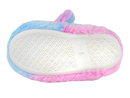 Girls/Kids Warm Unicorn Slippers with Fuzzy Plush Fleece House Slip-on Shoes4