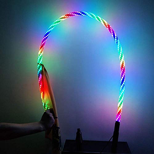 Maiker 4FT Dancing LED Whip Lights w/Flag 360° Twisted for Offroad Jeep Polaris RZR UTV ATV Sand Dune Buggy Quad Truck Boat(1 pair) - Thumbnail 3